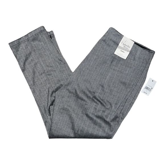 Ophelia Roe Plus Size Leggings Hi Waist Skinny Black White Herringbone 2X NWT - Picture 3 of 8